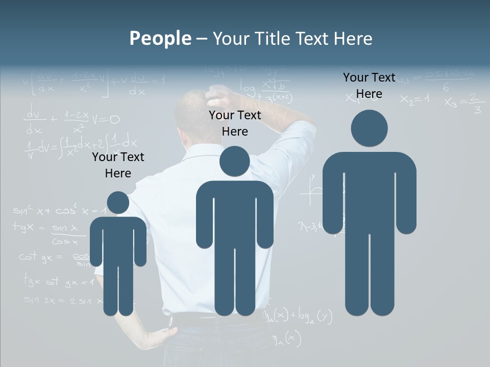 Work Standing Math PowerPoint Template