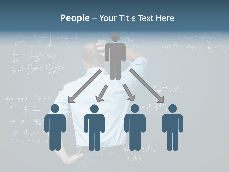 Work Standing Math PowerPoint Template
