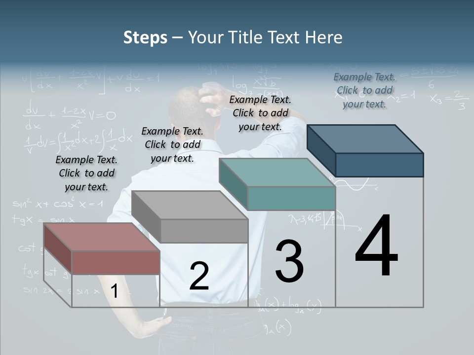 Work Standing Math PowerPoint Template