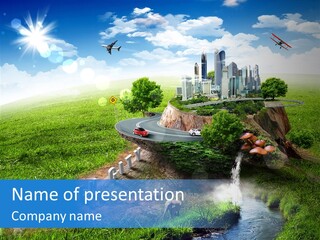 City Design Environmental PowerPoint Template