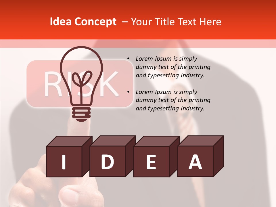 Invest Lift Tie PowerPoint Template