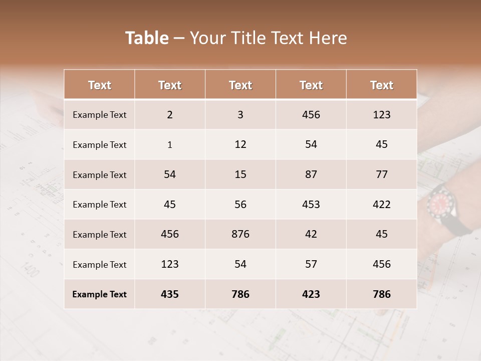 Architecture Portrait Work PowerPoint Template