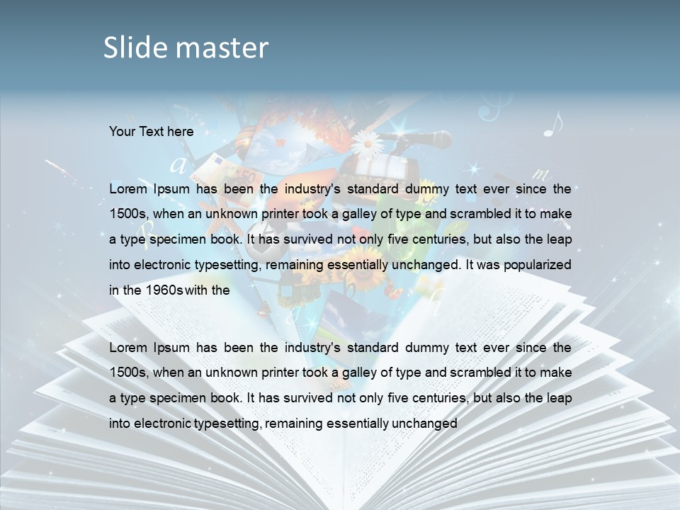 Picture Glowing Light PowerPoint Template