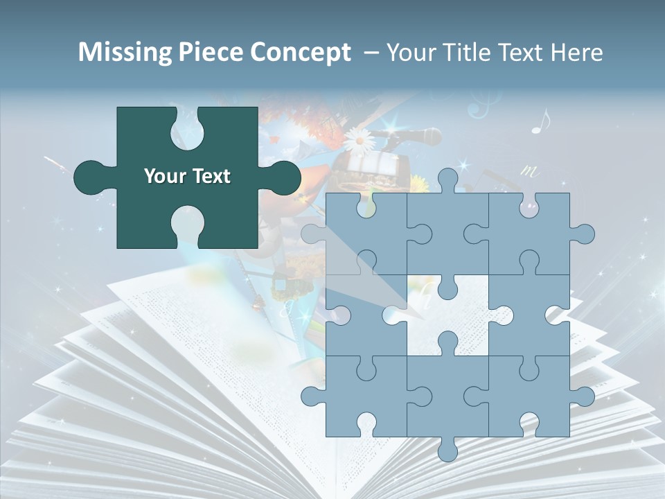 Picture Glowing Light PowerPoint Template