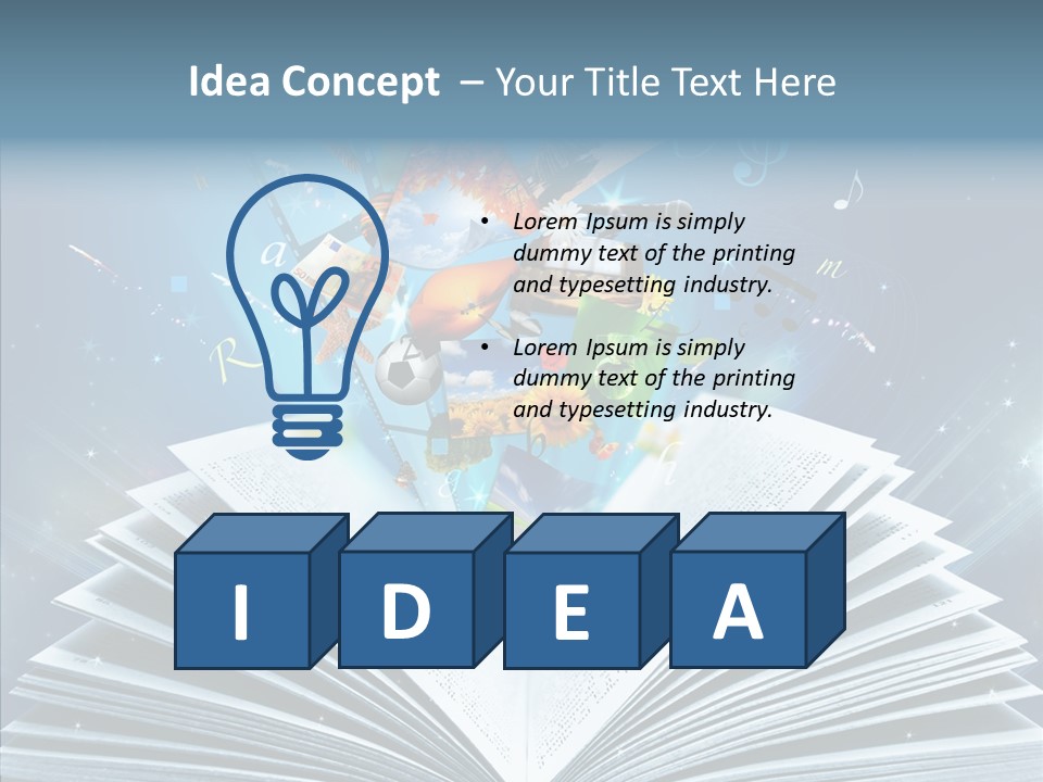 Picture Glowing Light PowerPoint Template