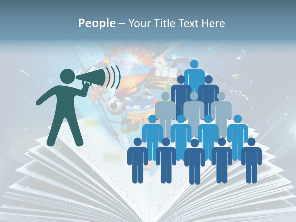 Picture Glowing Light PowerPoint Template