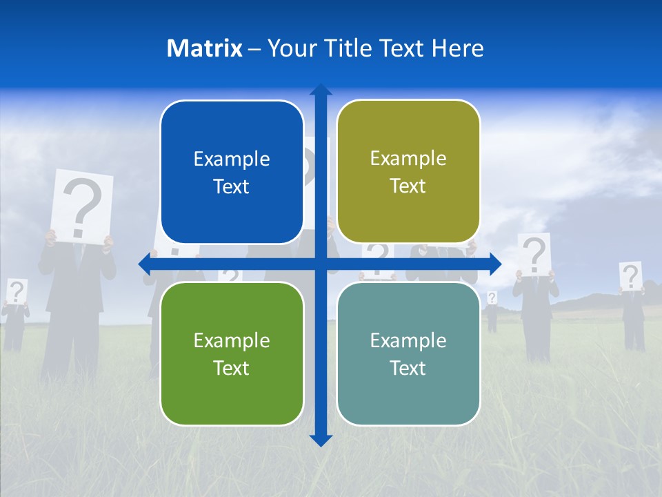 Stand Suit Grass PowerPoint Template