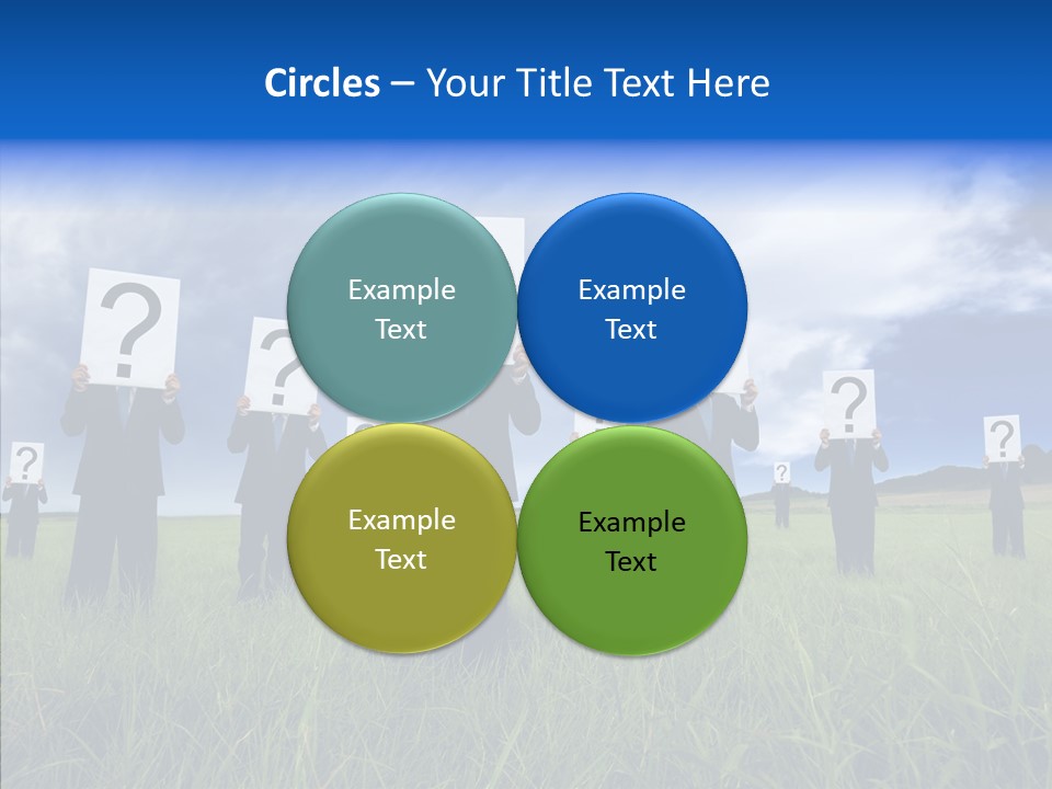 Stand Suit Grass PowerPoint Template