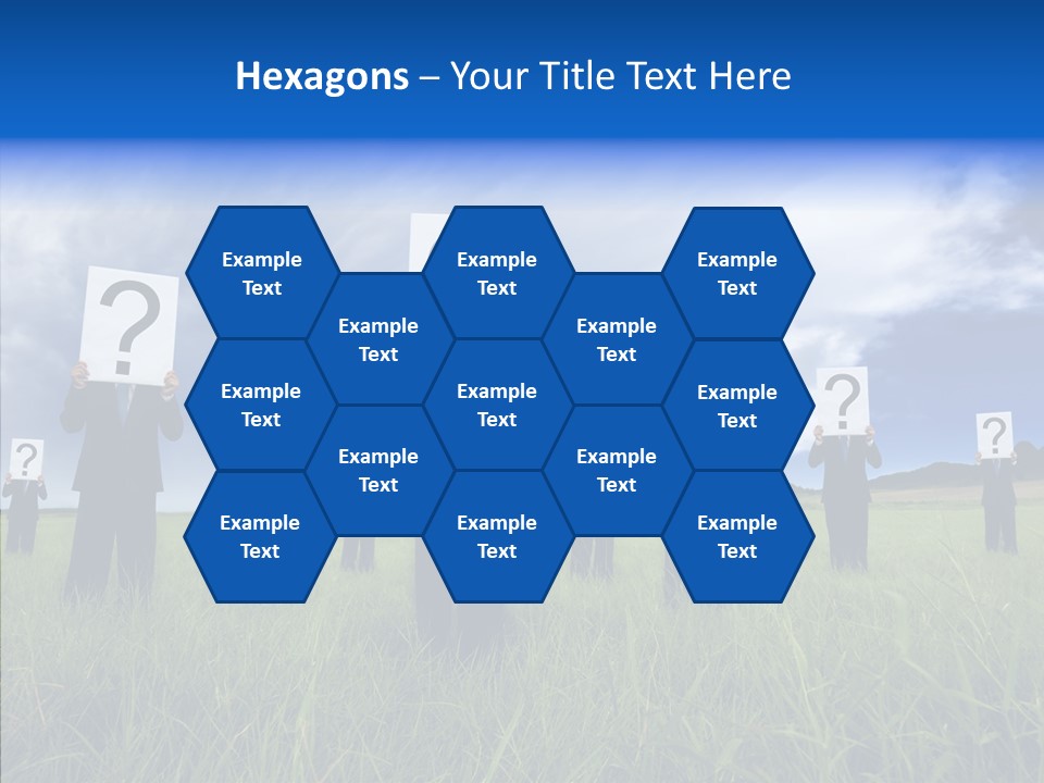 Stand Suit Grass PowerPoint Template