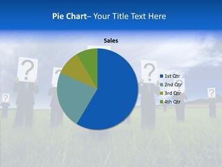 Stand Suit Grass PowerPoint Template