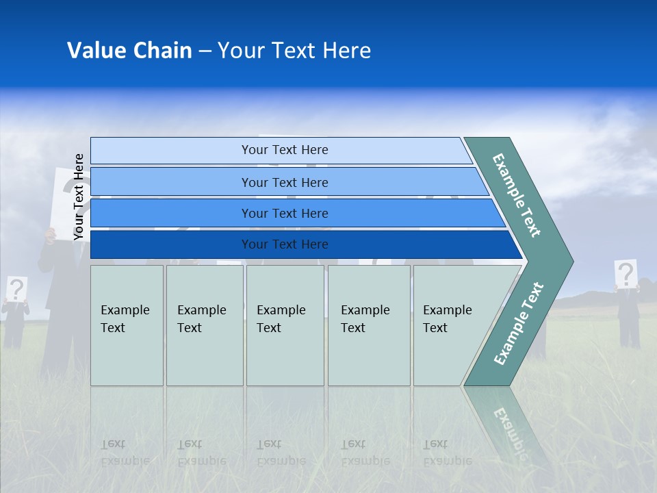 Stand Suit Grass PowerPoint Template