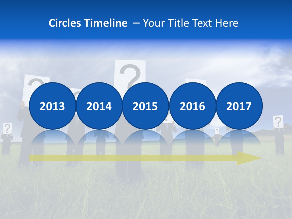 Stand Suit Grass PowerPoint Template