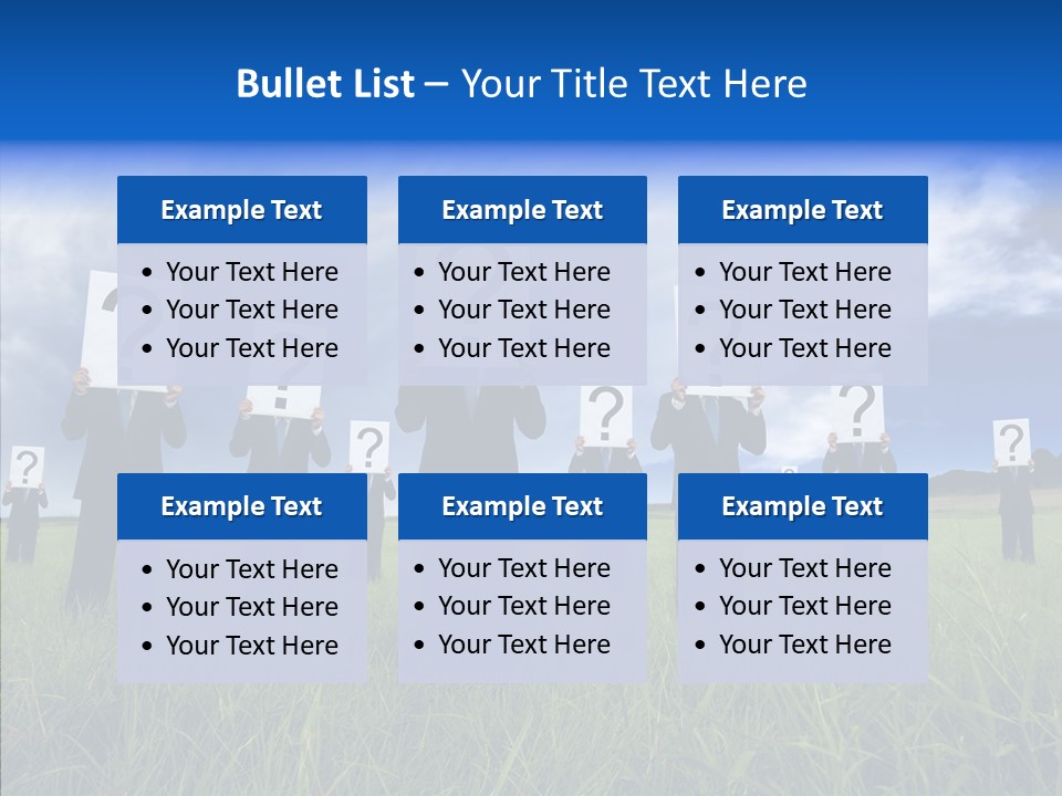 Stand Suit Grass PowerPoint Template