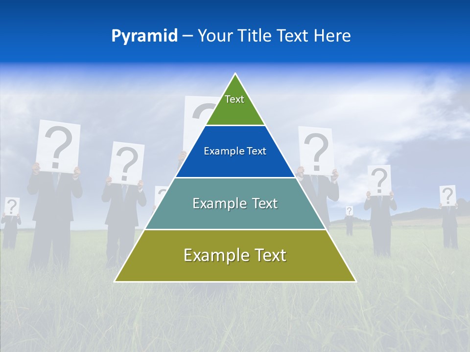 Stand Suit Grass PowerPoint Template