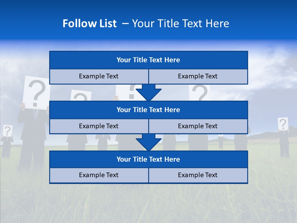 Stand Suit Grass PowerPoint Template