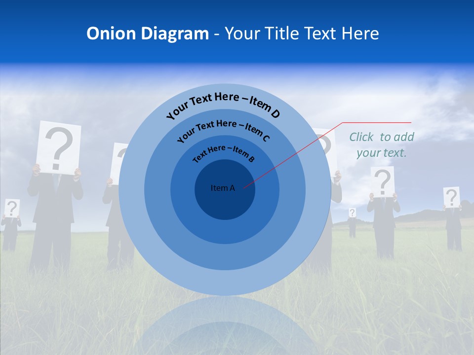 Stand Suit Grass PowerPoint Template