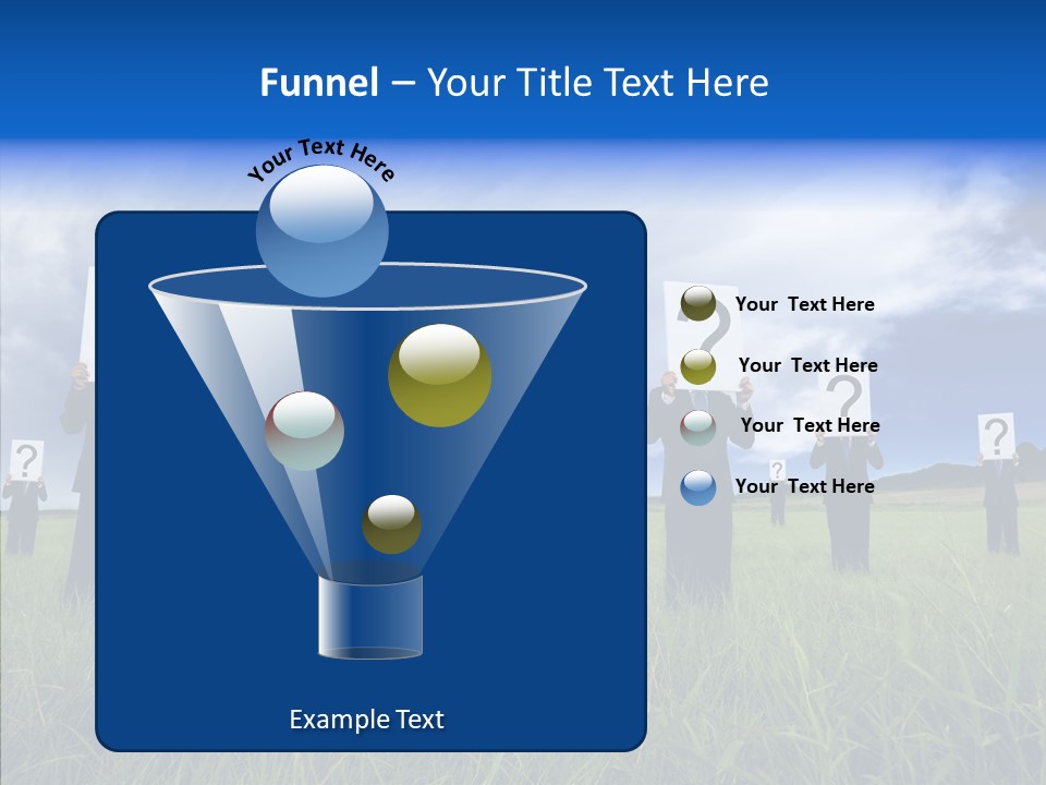 Stand Suit Grass PowerPoint Template