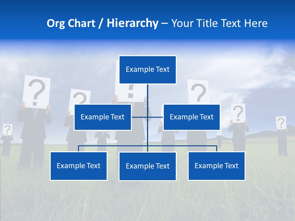 Stand Suit Grass PowerPoint Template
