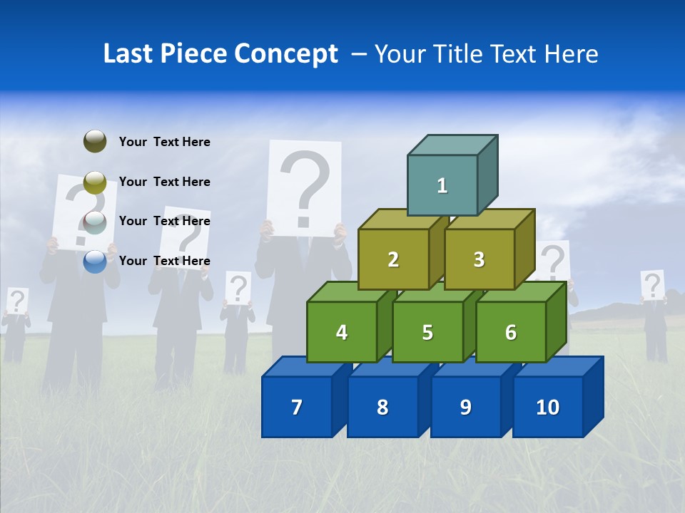 Stand Suit Grass PowerPoint Template