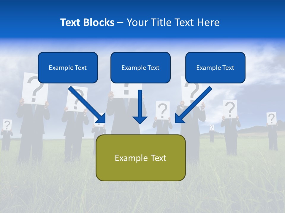 Stand Suit Grass PowerPoint Template