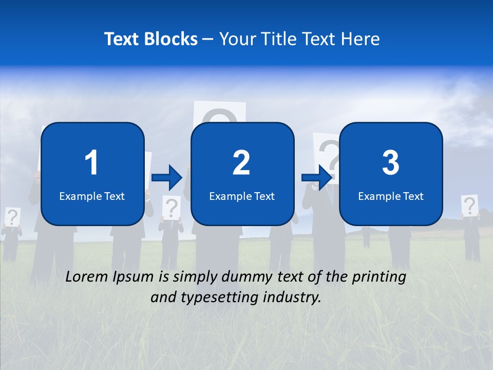 Stand Suit Grass PowerPoint Template