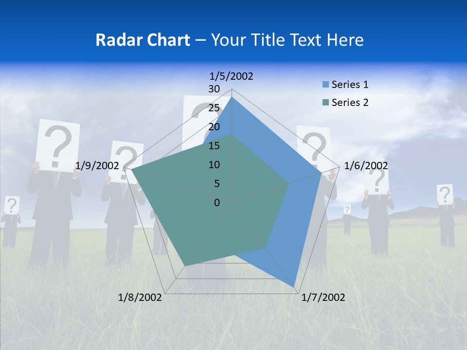 Stand Suit Grass PowerPoint Template