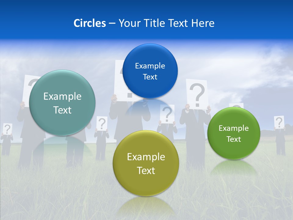 Stand Suit Grass PowerPoint Template