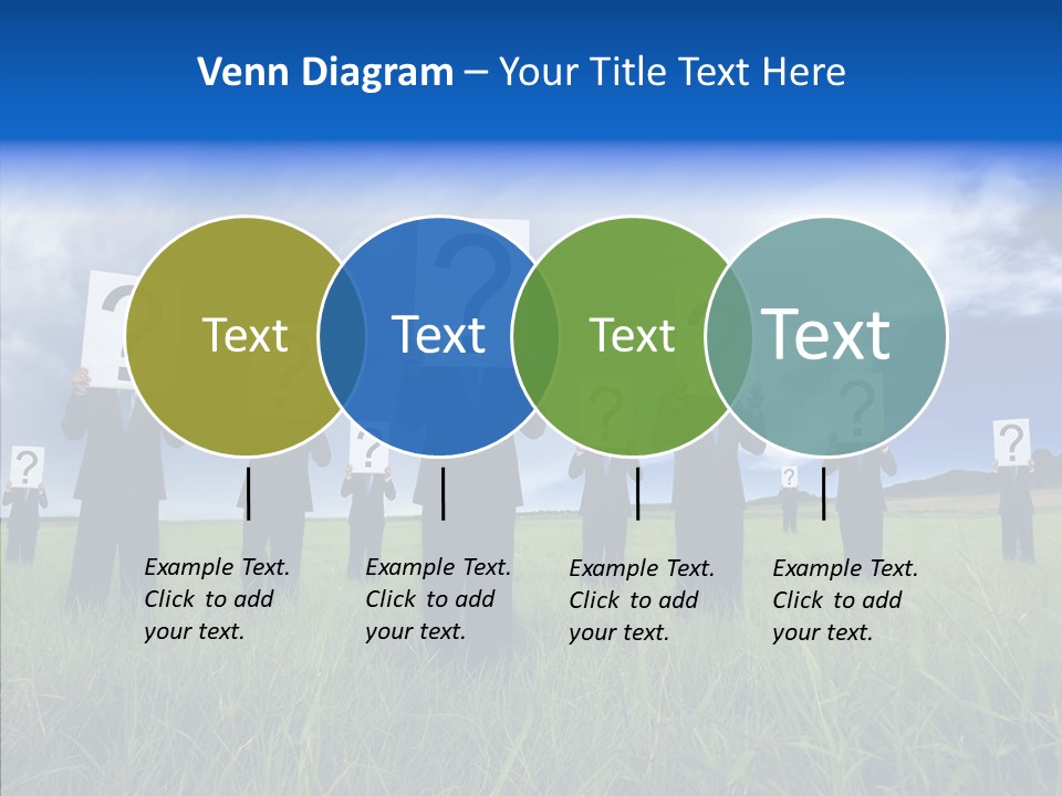 Stand Suit Grass PowerPoint Template