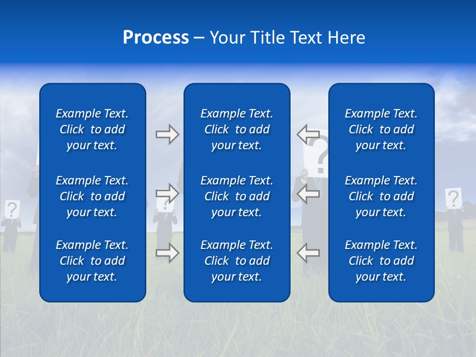 Stand Suit Grass PowerPoint Template