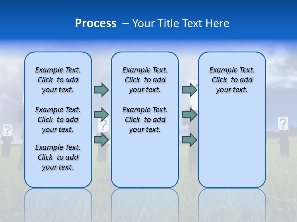 Stand Suit Grass PowerPoint Template