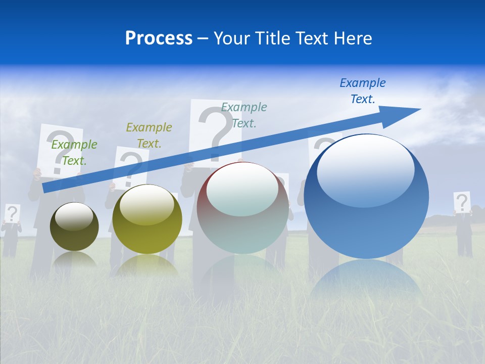 Stand Suit Grass PowerPoint Template