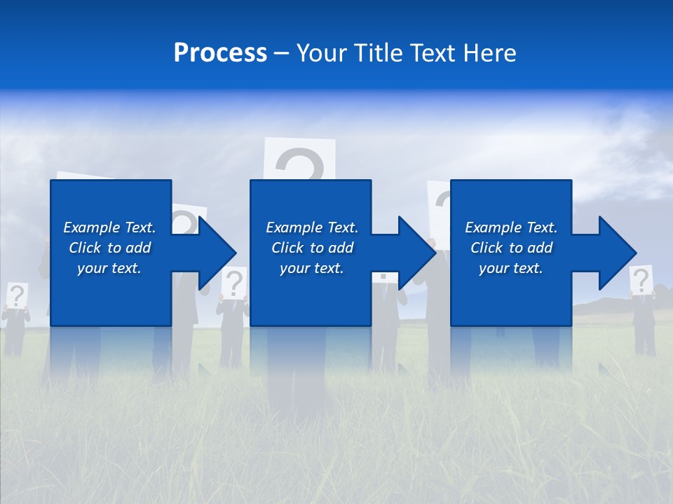 Stand Suit Grass PowerPoint Template