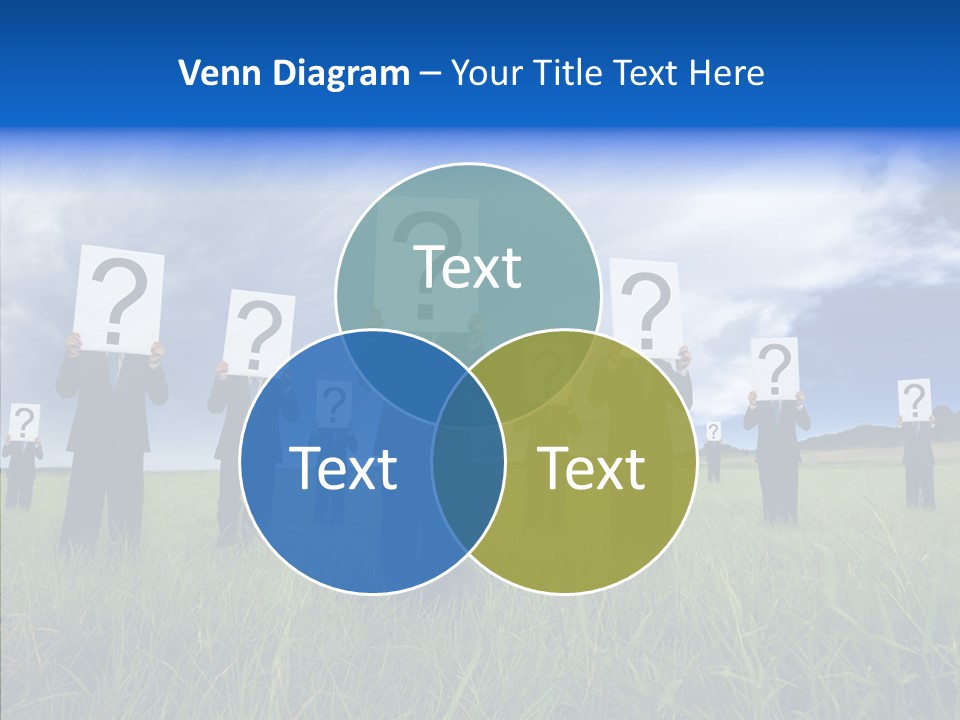 Stand Suit Grass PowerPoint Template