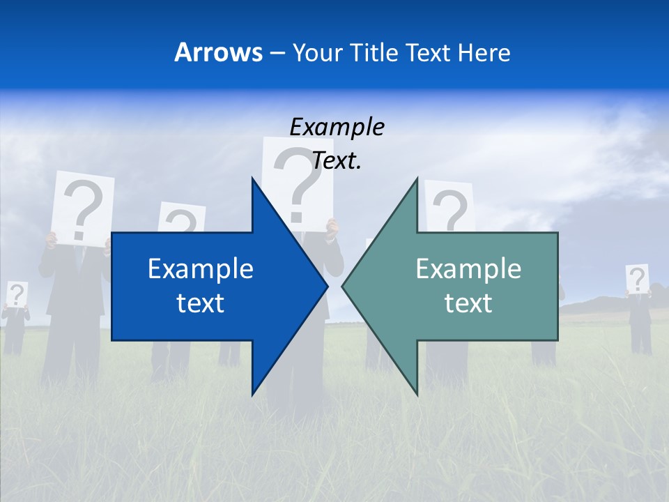 Stand Suit Grass PowerPoint Template