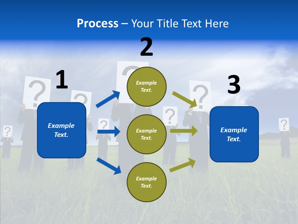 Stand Suit Grass PowerPoint Template