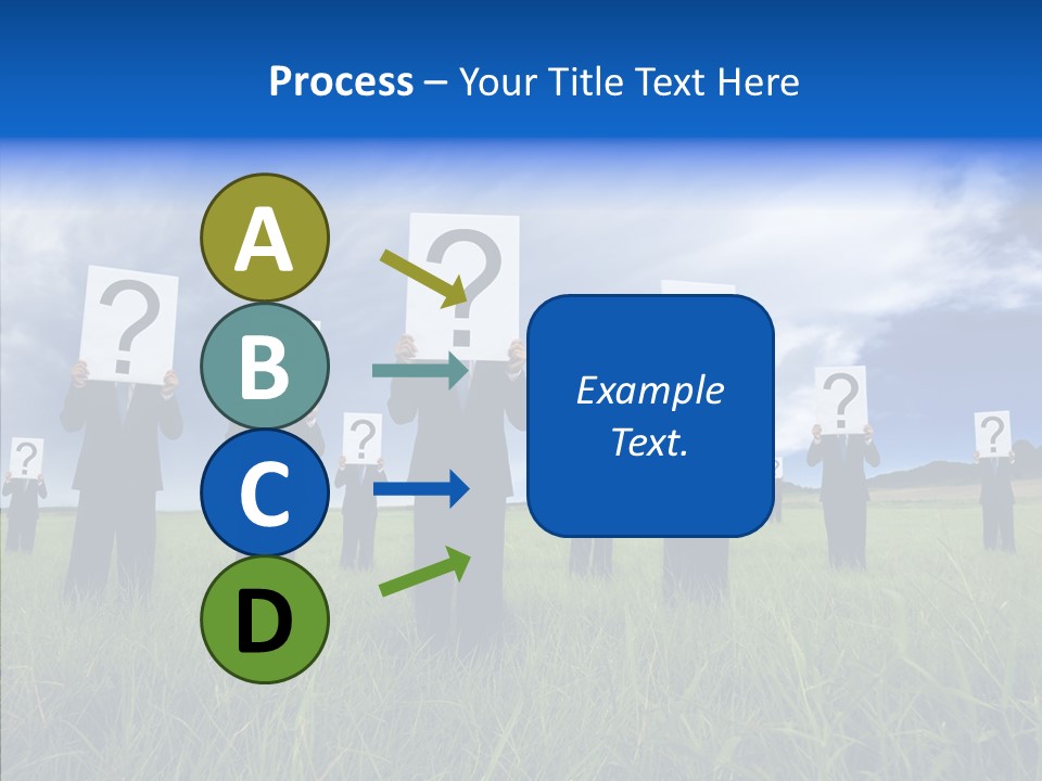 Stand Suit Grass PowerPoint Template