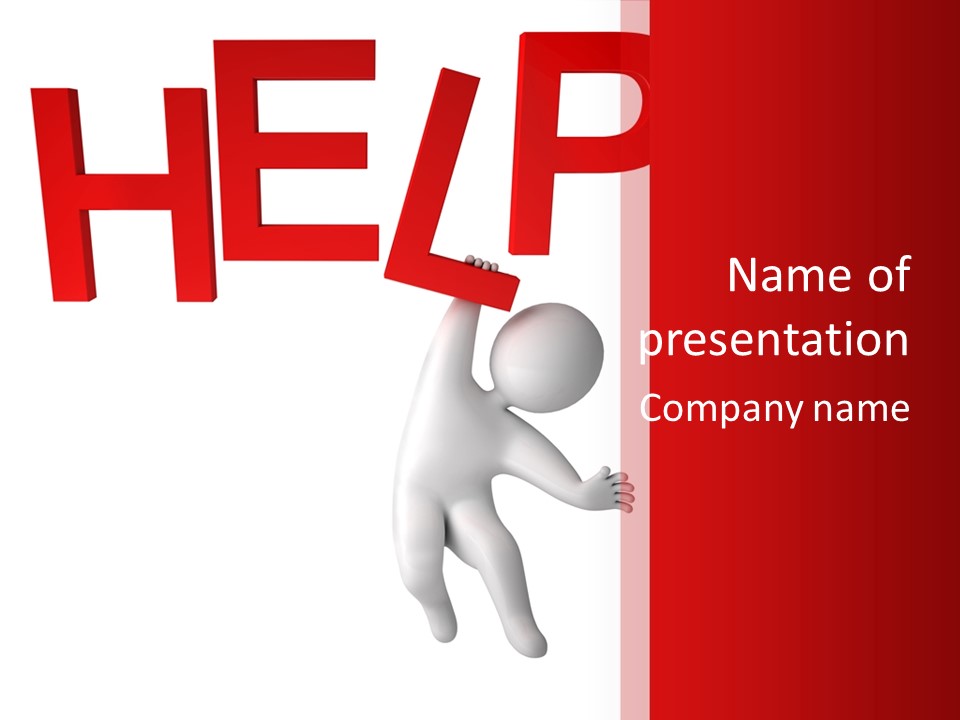 Isolated Problem Help PowerPoint Template