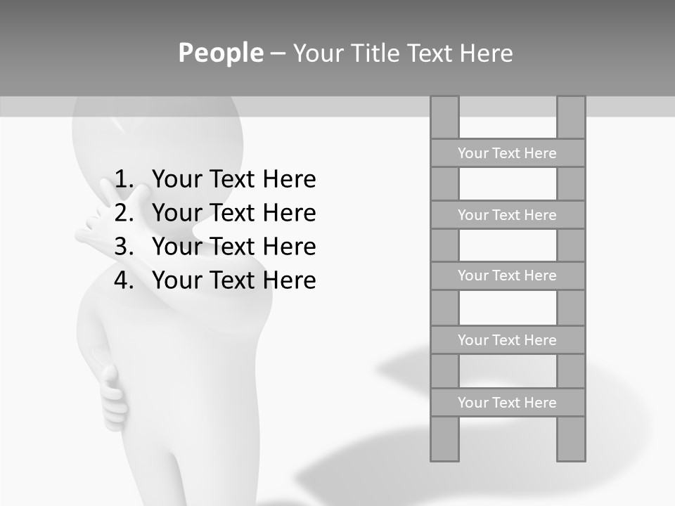 Illustration People Help PowerPoint Template