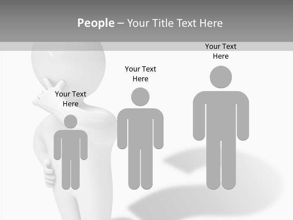 Illustration People Help PowerPoint Template