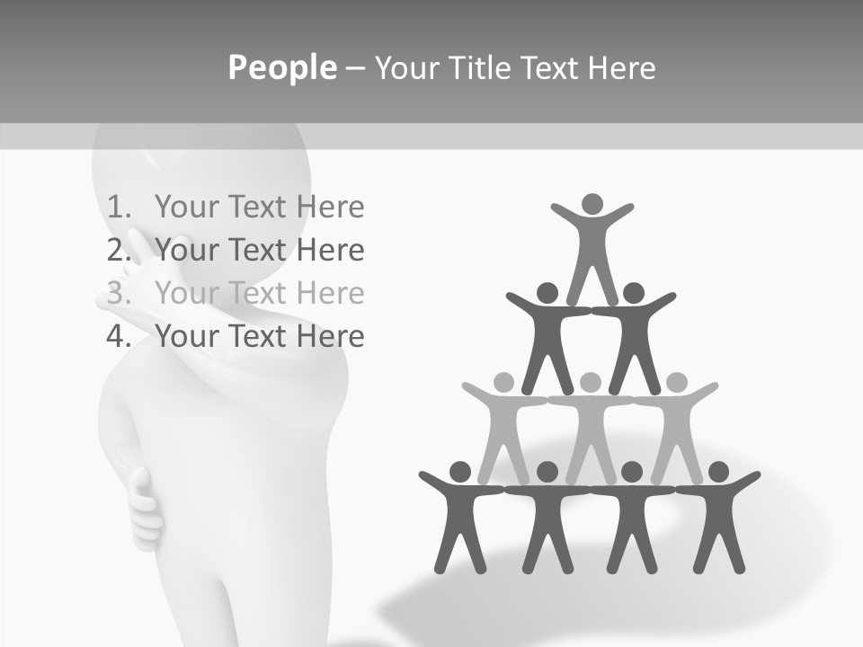 Illustration People Help PowerPoint Template