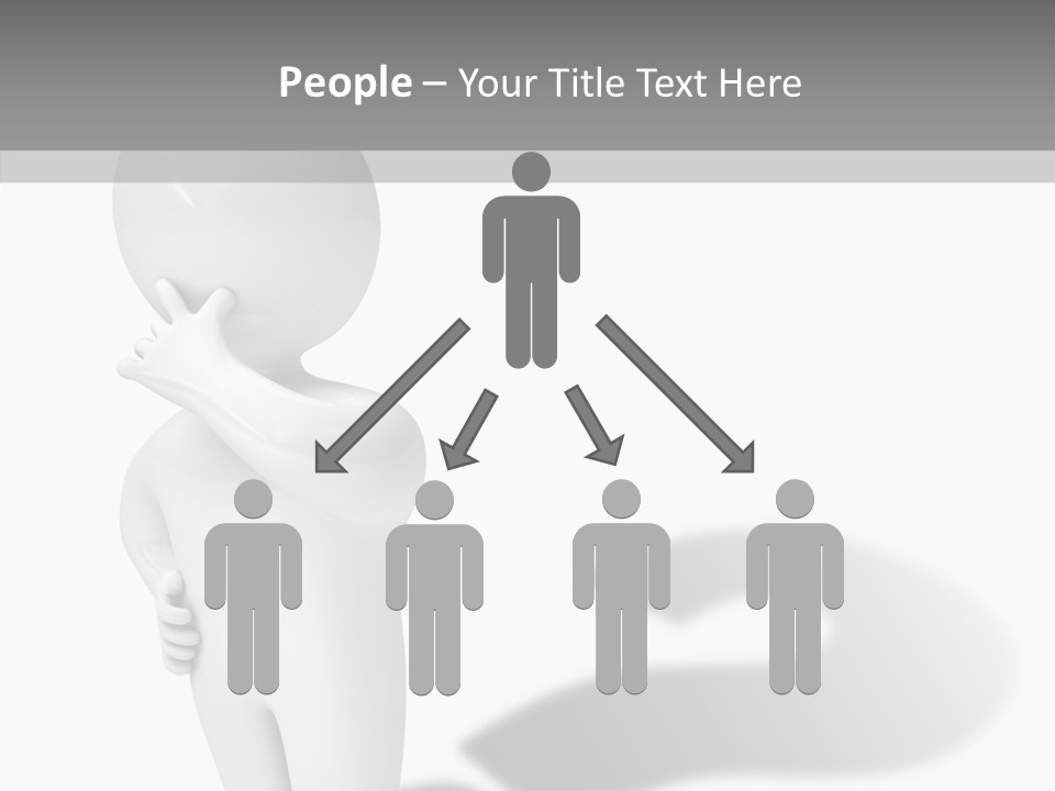 Illustration People Help PowerPoint Template