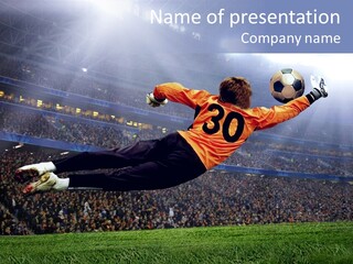 Jump Gate Soccer PowerPoint Template