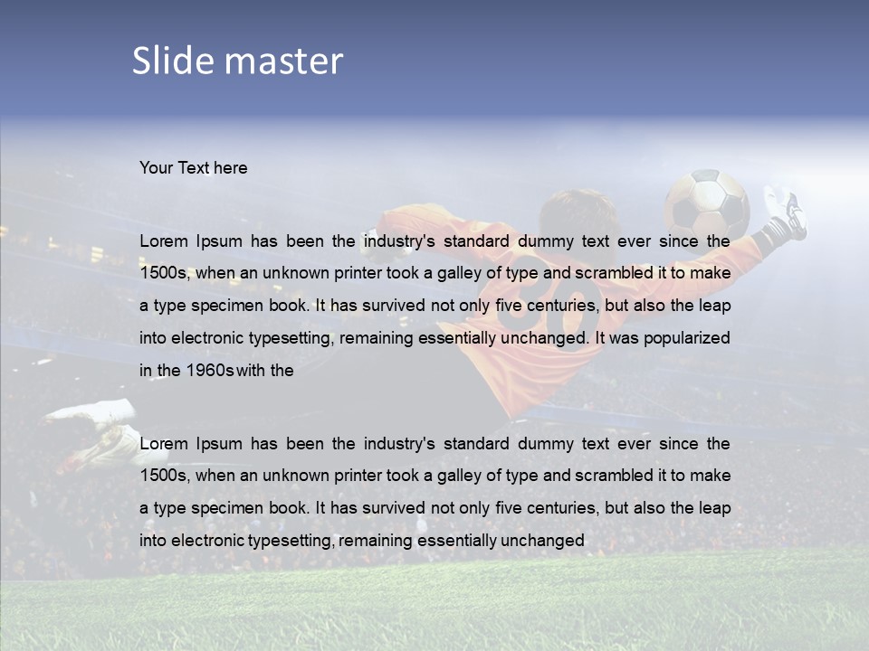 Jump Gate Soccer PowerPoint Template