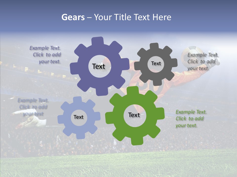 Jump Gate Soccer PowerPoint Template