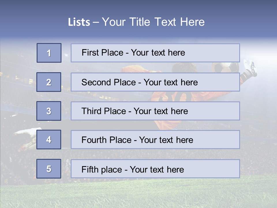 Jump Gate Soccer PowerPoint Template
