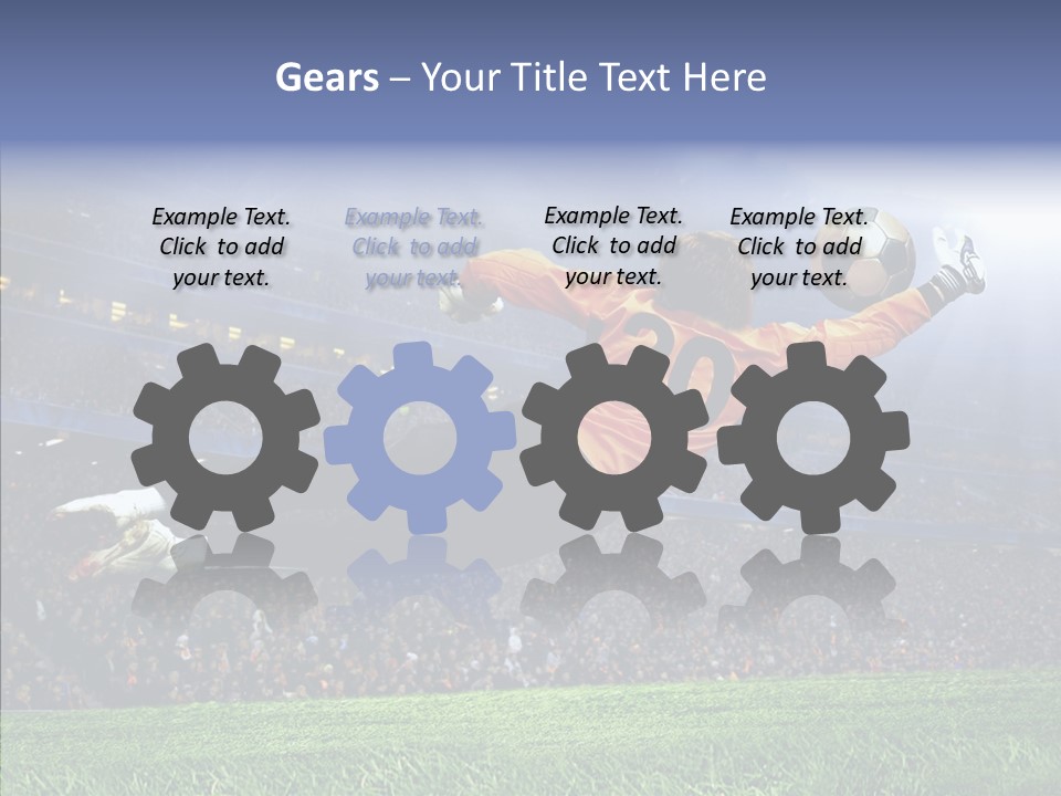 Jump Gate Soccer PowerPoint Template