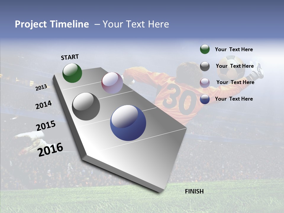 Jump Gate Soccer PowerPoint Template
