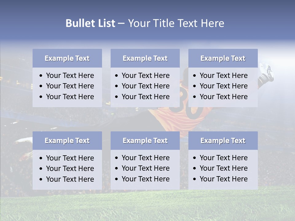 Jump Gate Soccer PowerPoint Template
