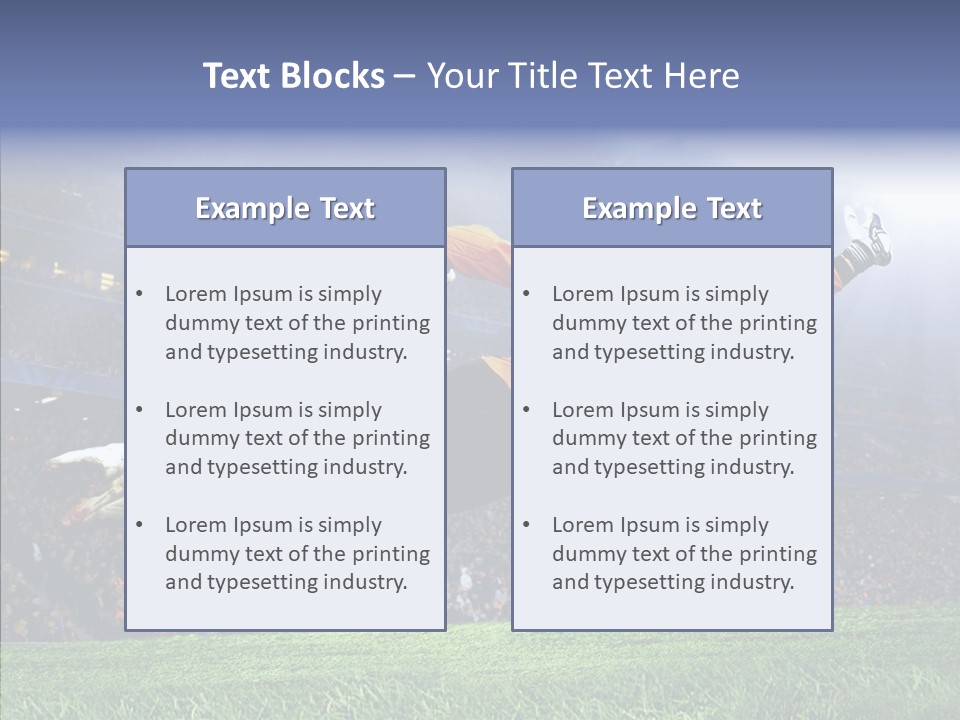 Jump Gate Soccer PowerPoint Template
