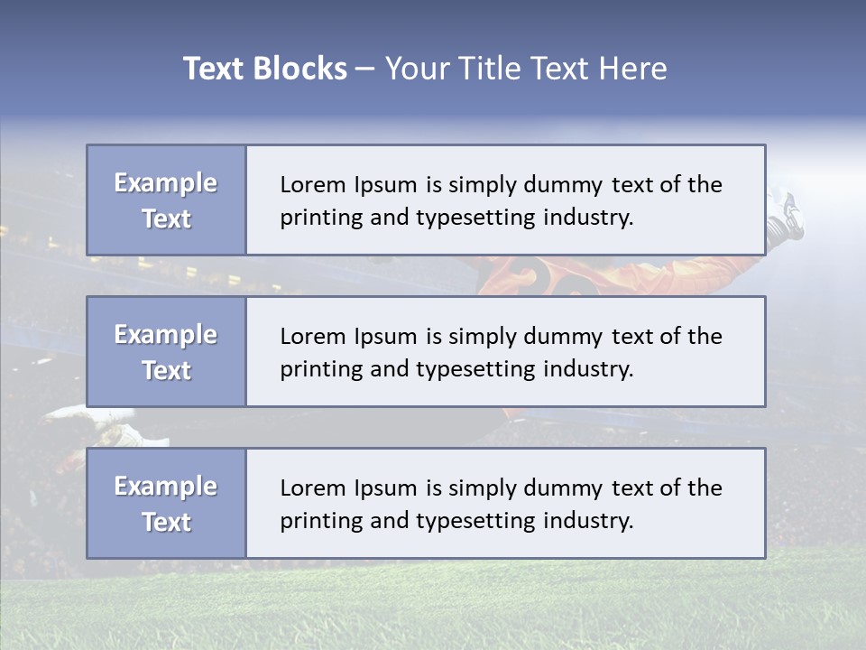 Jump Gate Soccer PowerPoint Template